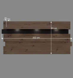 Outlet Wandpaneel mit Ablage & LED Beleuchtung - Kuetra Regale