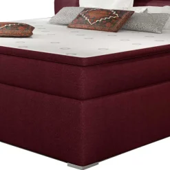 Webstoff Boxbett in Magenta - Kitchin Betten