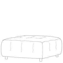 Sale Webstoff Couchhocker in Graugrün - Visaraldo Hocker