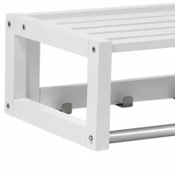 Weiße Hängegarderobe aus Massivholz - Gorfu Garderoben