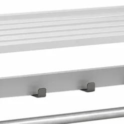 Weiße Hängegarderobe aus Massivholz - Gorfu Garderoben