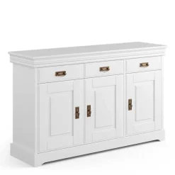 Sale Weiße Kombi-Kommode im Landhausstil - Presto Sideboards