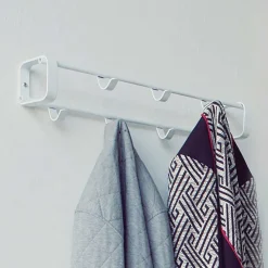 Sale Weiße Stahl-Wandgarderobe mit 60cm Breite - Torosma Garderoben