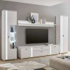 Weiße TV Anbauwand Möbelset - Tirol (vierteilig) Wohnwände