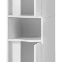 Sale Weißer Badezimmerschrank 165 cm hoch - Seriacus Schränke