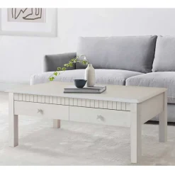 New Weißer Couchtisch Landhaus mit Schublade - Loggia Tische