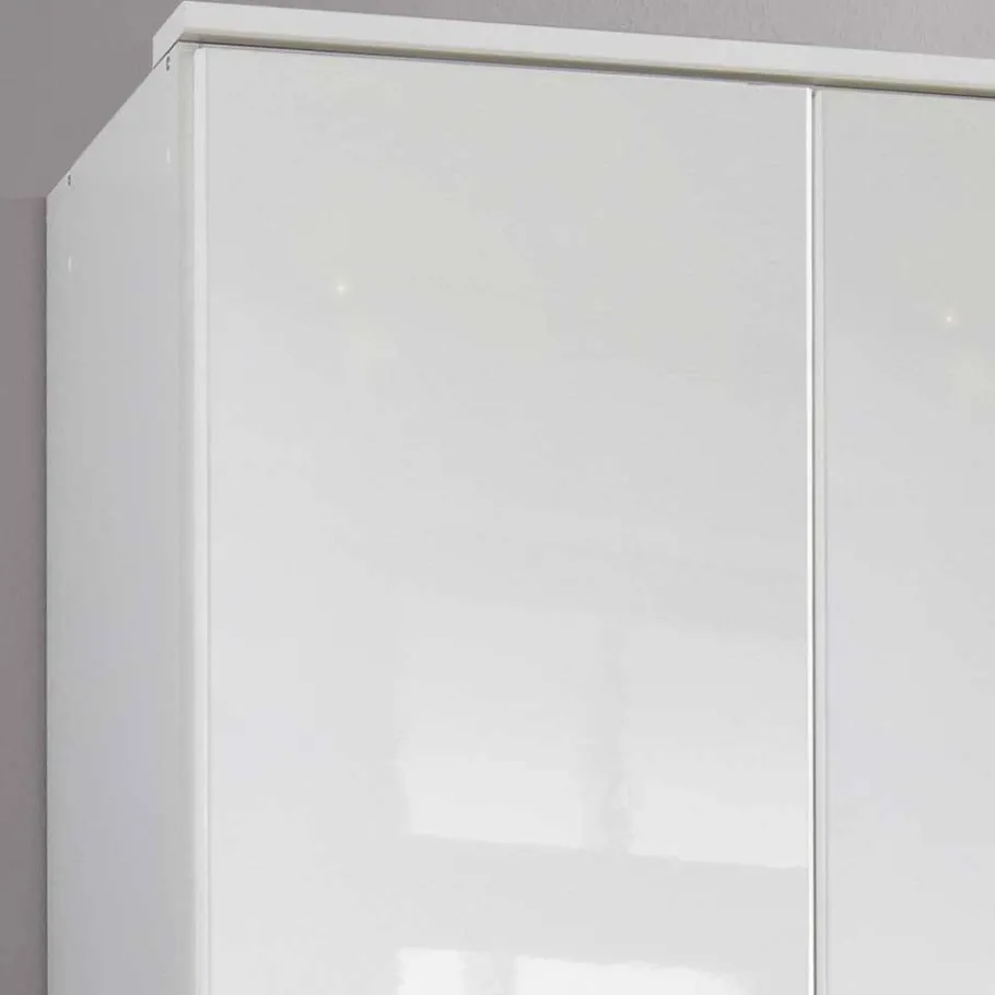 Online Weißer Kleiderschrank mit hochglänzender Front - Venture I Kleiderschränke