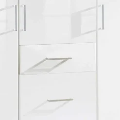 Online Weißer Kleiderschrank mit hochglänzender Front - Venture I Kleiderschränke