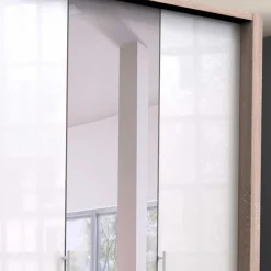 Outlet Weißer Kleiderschrank mit Spiegel mittig - Bosays Kleiderschränke|Schränke