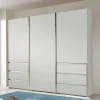 Outlet Weißer Schiebetürenschrank 3-türig - Fachet Kleiderschränke|Schränke