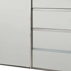 Outlet Weißer Schiebetürenschrank 3-türig - Fachet Kleiderschränke|Schränke