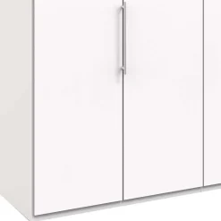 Discount Weißer Schlafzimmer Schrank 3 türig - Donpiave Kleiderschränke