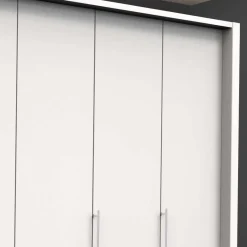 Discount Weißer Schlafzimmer Schrank 3 türig - Donpiave Kleiderschränke