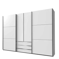 Outlet Weißer Schlafzimmerschrank in modernem Design - Gastruna Kleiderschränke