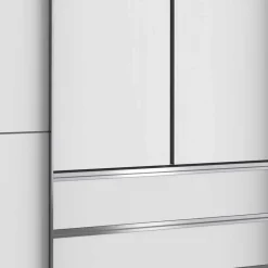 Outlet Weißer Schlafzimmerschrank in modernem Design - Gastruna Kleiderschränke