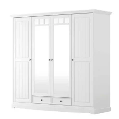 Hot Weißer Schlafzimmerschrank im Landhausstil - Indico Kleiderschränke|Schränke