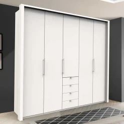 Online Weißer Schrank für Kleidung mit Falttüren - Donpiave Kleiderschränke|Schränke