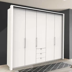 Hot Weißer Schrank mit zwei Falttüren & Tür - Donpiave Kleiderschränke|Schränke