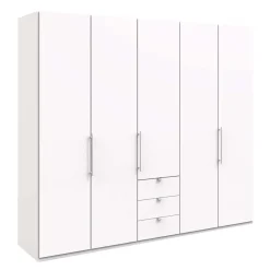 Hot Weißer Schrank mit zwei Falttüren & Tür - Donpiave Kleiderschränke|Schränke