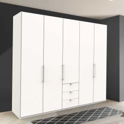 Hot Weißer Schrank mit zwei Falttüren & Tür - Donpiave Kleiderschränke|Schränke