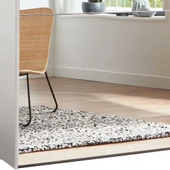 Sale Weißer Schwebetürenschrank mit Spiegel links - Elenya Kleiderschränke|Schränke