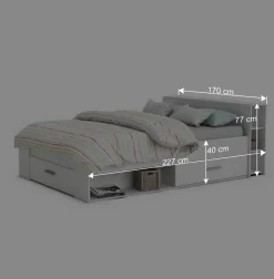 Best Weißes Bett 160x200 cm mit Stauraum - Monja Betten