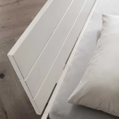 Sale Weißes Doppelbett aus Kiefer Massivholz - Lardias Betten