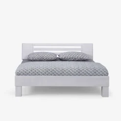 Sale Weißes Massivholzbett Annabell mit Kopfteil Betten