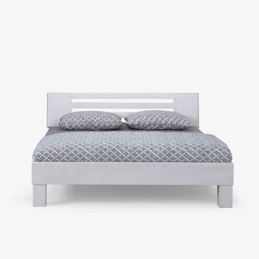 Sale Weißes Massivholzbett Annabell mit Kopfteil Betten