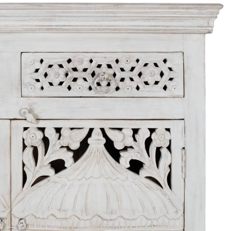 White Wash Sideboard im orientalischen Stil - Capo Sideboards