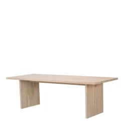 Sale White Wash Tisch & Lederstühle - Senatau (siebenteilig) Sitzgruppe