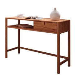 Hot Wildbuche Schreibtisch mit Schublade & Fach - Indrya Tische