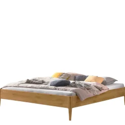 Best Wildeiche Bett für Dachschrägen - Vinodoras Betten