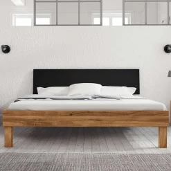 Wildeiche Bett mit 190cm Länge - Olbysca Betten