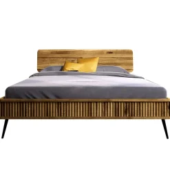 Best Wildeiche Bett mit Holzkopfteil - Casarius Betten