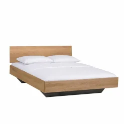 Wildeiche Bett Siao mit Kufengestell dunkel Betten