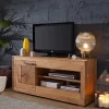Outlet Wildeiche Fernsehtisch Troncon mit 130 cm Breite Tv & Hifi-Möbel|Lowboards