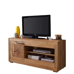 Outlet Wildeiche Fernsehtisch Troncon mit 130 cm Breite Tv & Hifi-Möbel|Lowboards