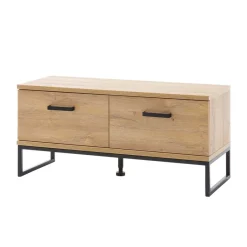 Outlet Wildeiche Flurbank mit zwei Klappen - Truvisas Sitzbank