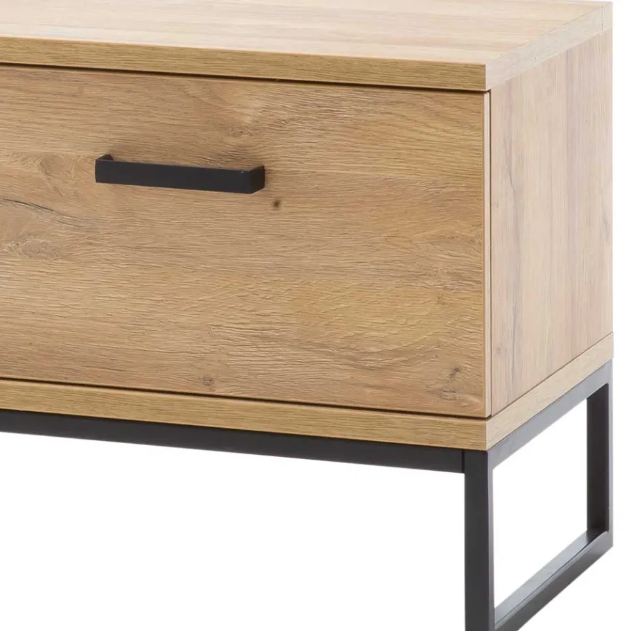 Outlet Wildeiche Flurbank mit zwei Klappen - Truvisas Sitzbank