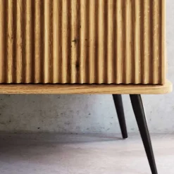 Outlet Wildeiche Lowboard mit Metall - Casarius Tv & Hifi-Möbel|Lowboards