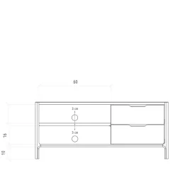 Best Wildeiche TV Board 111 cm breit - Laida Tv & Hifi-Möbel|Lowboards