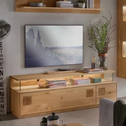 Wildeiche TV Board mit 170 cm Breite - Millena Tv & Hifi-Möbel|Lowboards