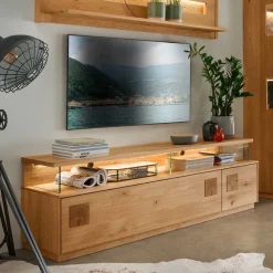 Wildeiche TV Board mit 170 cm Breite - Millena Tv & Hifi-Möbel|Lowboards