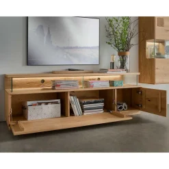 Wildeiche TV Board mit 170 cm Breite - Millena Tv & Hifi-Möbel|Lowboards