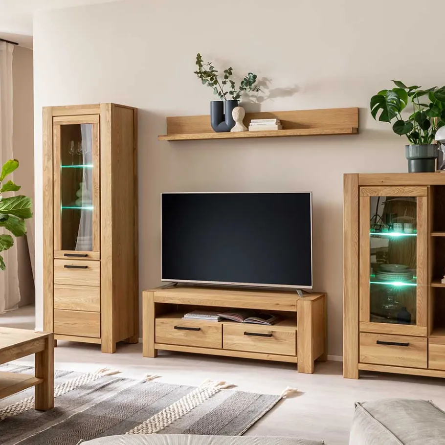 Wildeiche TV Board teilmassiv - Sophia Tv & Hifi-Möbel|Lowboards