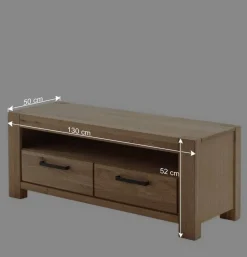 Wildeiche TV Board teilmassiv - Sophia Tv & Hifi-Möbel|Lowboards