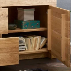 Sale Wildeiche TV Lowboard aus geöltem Massivholz - Loitons Tv & Hifi-Möbel|Lowboards