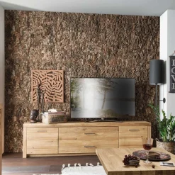 Sale Wildeiche TV Lowboard aus geöltem Massivholz - Loitons Tv & Hifi-Möbel|Lowboards