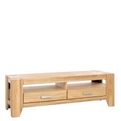 Outlet Wildeiche TV Lowboard mit zwei Schubladen - Miarizia Tv & Hifi-Möbel|Lowboards